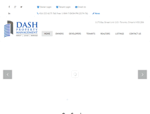 Tablet Screenshot of dashpropertymanagement.com
